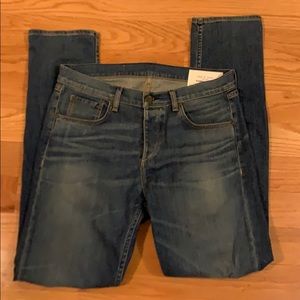 Rag and Bone Fit three blue jeans